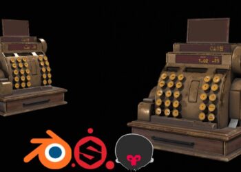 Blender & Substance Painter Creating a Cash Register 2025 By Rai Haider