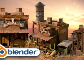 Master Blender 3D with Wild West Environments By 3D Tudor