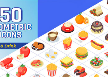 VideoHive Isometric Icons Food and Drinks 57644362