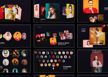 VideoHive 10 Minimal Carousel pack 59454397