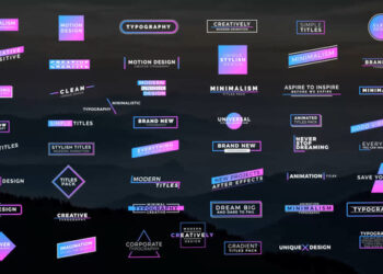 VideoHive 50 Colorful Titles 36044630