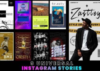 VideoHive 9 Universal Instagram Stories MOGRT 59829643