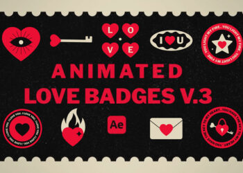 VideoHive Animated Love Badges V.3 59339172
