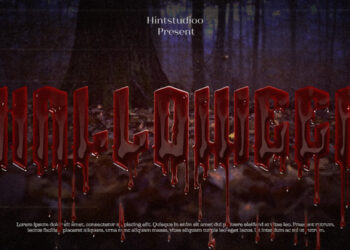 VideoHive Blood Text Animation 59557496