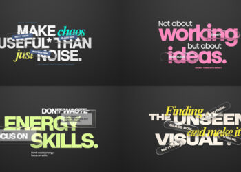 VideoHive Bold Glass Box Titles 59830908