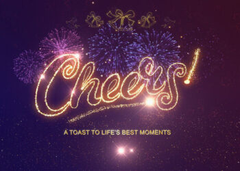 VideoHive Cheers Gold line 59345238