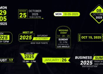 VideoHive Clean Time & Date Titles 59671809