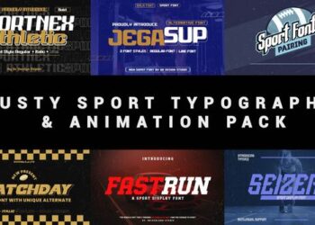 VideoHive Dusty Sport Typography & Animation Pack 58365330