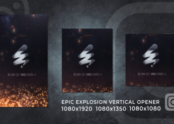 VideoHive Epic Explosion | Fire Smoke Logo Story Reels 58796176