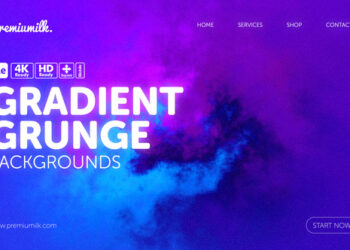 VideoHive Gradient Grunge Backgrounds 59736148
