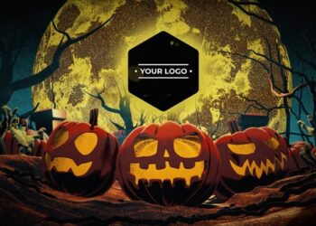 VideoHive Halloween Logo Intro 59342094