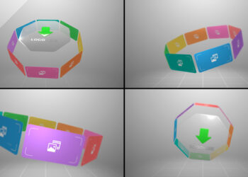 VideoHive Horizontal Carousel Slideshow 59463759