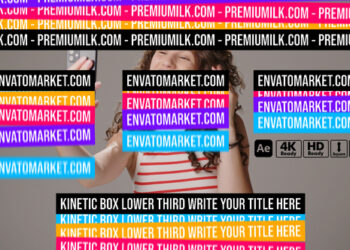 VideoHive Kinetic Box Lower Thirds 59552214