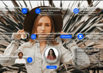 VideoHive Liquid Glass Lower Thirds | MOGRT 59430511