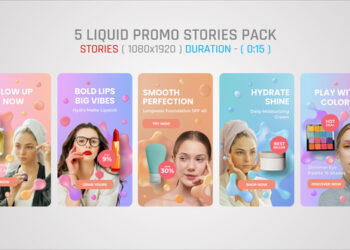 VideoHive Liquid Promo Stories Pack 59622125