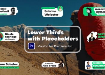 VideoHive Lower Thirds with Placeholders 59312382
