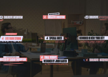 VideoHive Minimal Lower Thirds with Logo | MOGRT 59548028