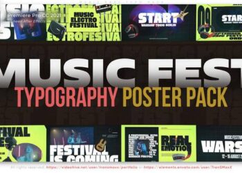 VideoHive Music Fest Typo Pack for Adobe Premiere Pro 59830567