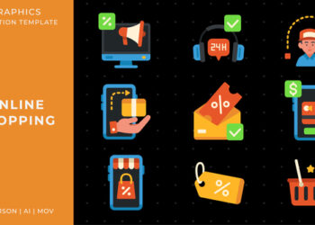 VideoHive Online shopping graphic animation template | After Effects 59357538