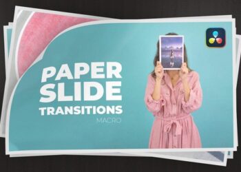 VideoHive Paper Slide Transitions for DaVinci Resolve 59550848