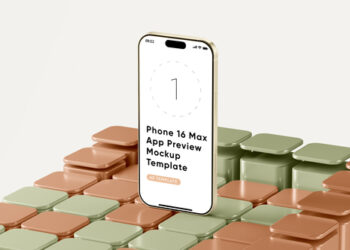 VideoHive Phone 16 Max App Preview Screen Template 59413511