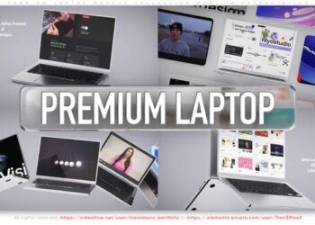 VideoHive Premium Laptop Mockup Collection - Website Presentation 59552213