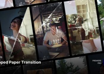 VideoHive Reels - Ripped Paper Transition Premiere Pro Templates 59556028