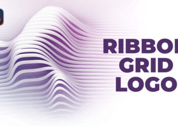 VideoHive Ribbon Grid Logo for DaVinci Resolve 59653312