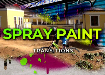 VideoHive Spray Paint Transitions 59734497
