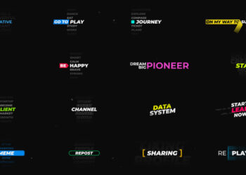 VideoHive Text Carousel Titles 59736406