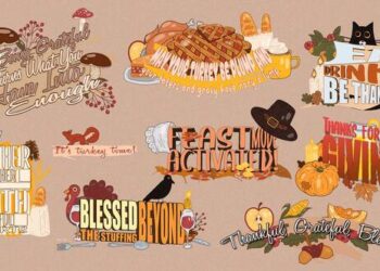 VideoHive Thanksgiving Titles Pack 59787472
