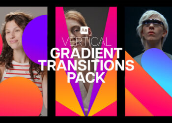 VideoHive Vertical Gradient Transitions Pack 59361428