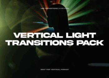 VideoHive Vertical Light Transitions Pack 59829287
