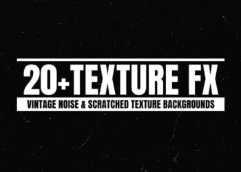 VideoHive Vintage Noise & Scratched Texture Backgrounds For DaVinci Resolve 59598161