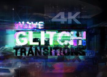 VideoHive Wave Glitch Transitions 4K 59568021