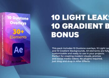 VideoHive 10 Duotone Overlays 60094477