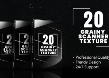 VideoHive 20 Grainy Scanner Backgrounds – Dirty Textures & Scratched Overlay Pack For FCPX 60139755