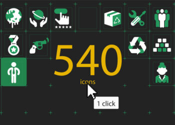 VideoHive 540 Animated Icons 9564055