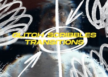 VideoHive Glitch Scribbles Elements Transitions | MOGRT 59897876