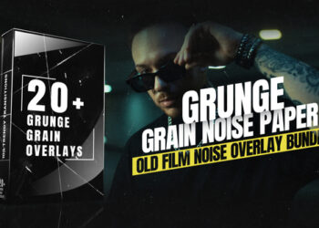 VideoHive Grunge Grain Noise Paper Overlays-Old Film Noise Overlay Bundle | PP 59963870