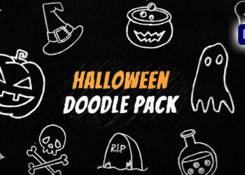 VideoHive Halloween Doodle Pack 60021751