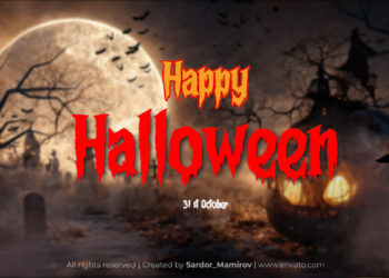 VideoHive Happy Halloween Intro 2025 MOGRT 59981529