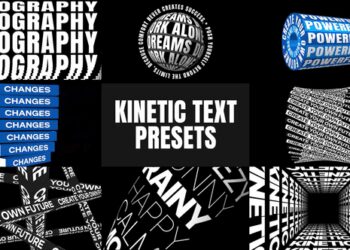 VideoHive Kinetic Text Animations Pack MOGRT 59946691