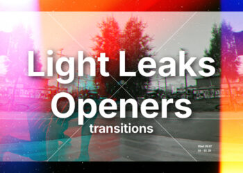 VideoHive Light Leaks Transitions Slideshow 60409951