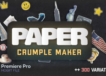 VideoHive Paper Fold + Crumple + Tear Transition Maker 60021788