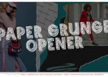 VideoHive Paper Grunge Opener 48853499