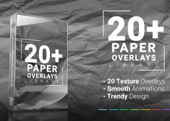 VideoHive Paper Scratched Texture Overlays – Vintage Grunge Surface Pack 60175531