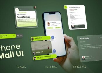 VideoHive Phone Mail UI 60150367