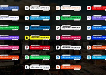 VideoHive Social Lower Thirds 60295175