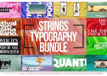 VideoHive Strings Typography Bundle - Adobe Premiere Pro Collection 59846367